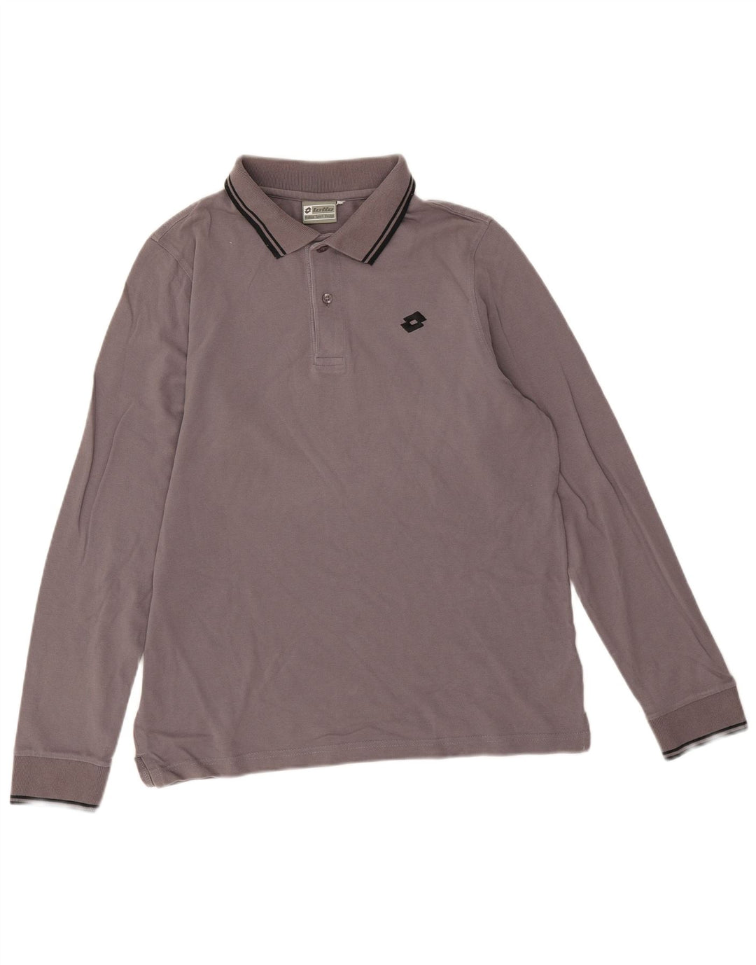 Lotto Polo à Manches Longues Homme Petit Gris Coton