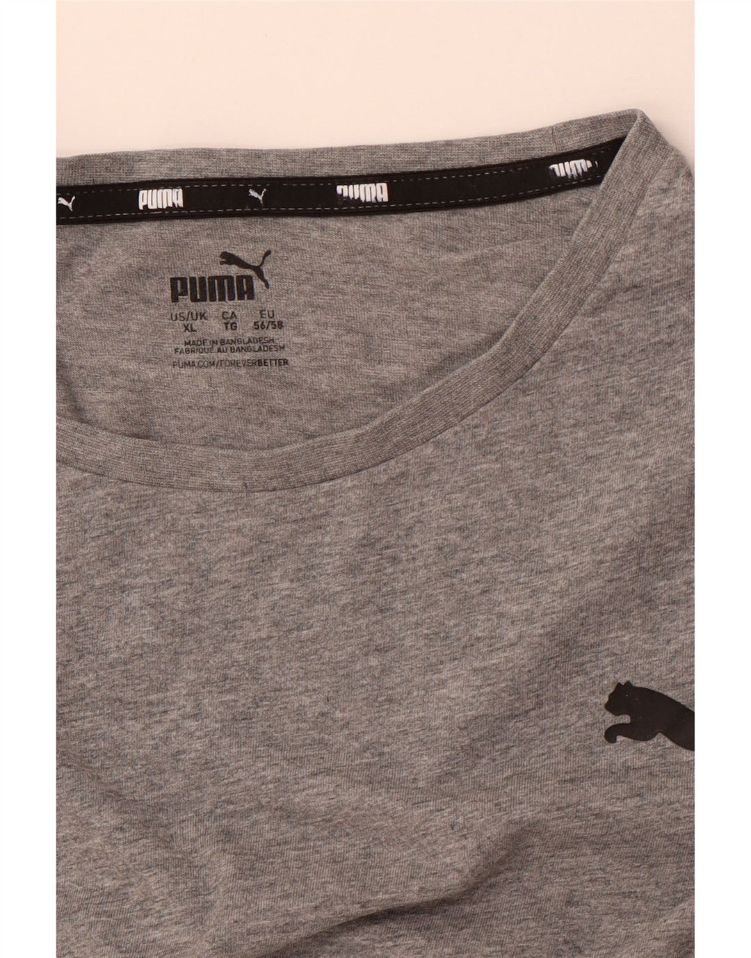 PUMA T-Shirt Homme XL Gris