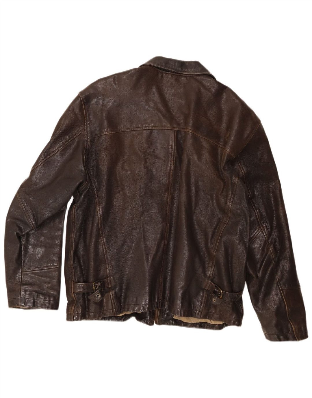 Alan Gordon Veste en cuir pour homme UK 44 2XL Cuir marron