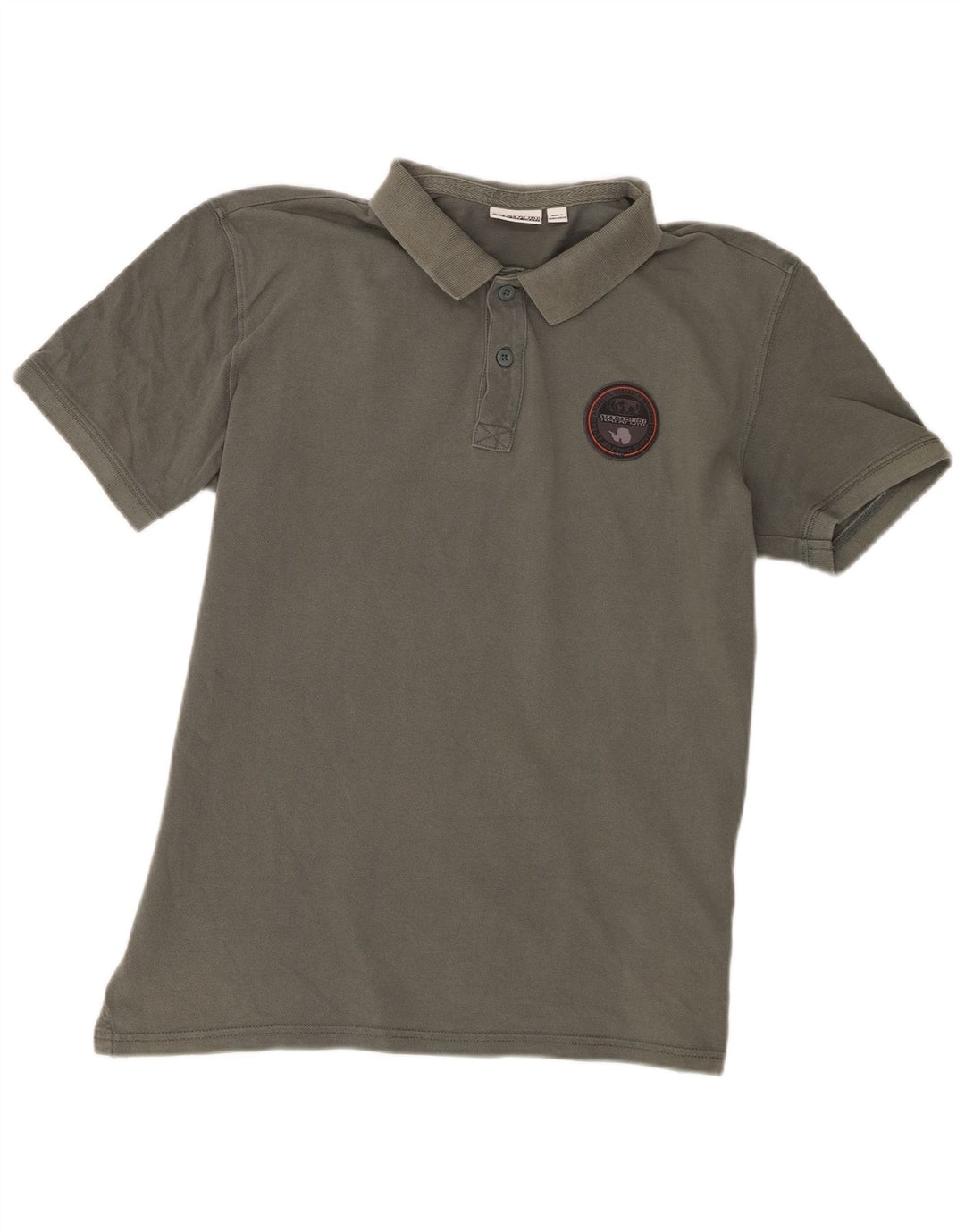 Napapijri Polo Homme Large Gris Coton