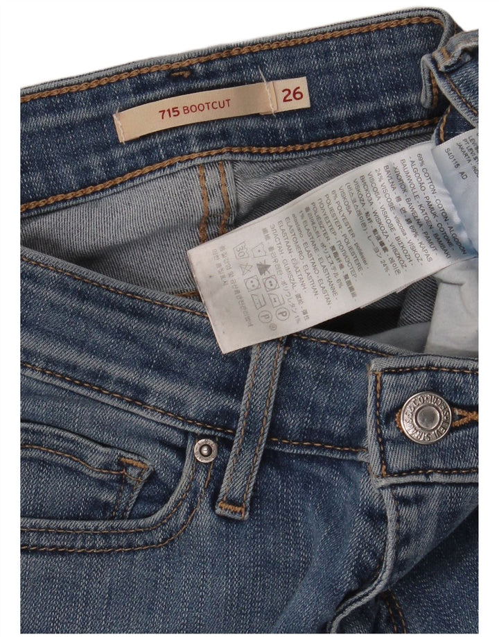 Levi's Jean 715 Bootcut Femme Bleu W26 L32 Coton