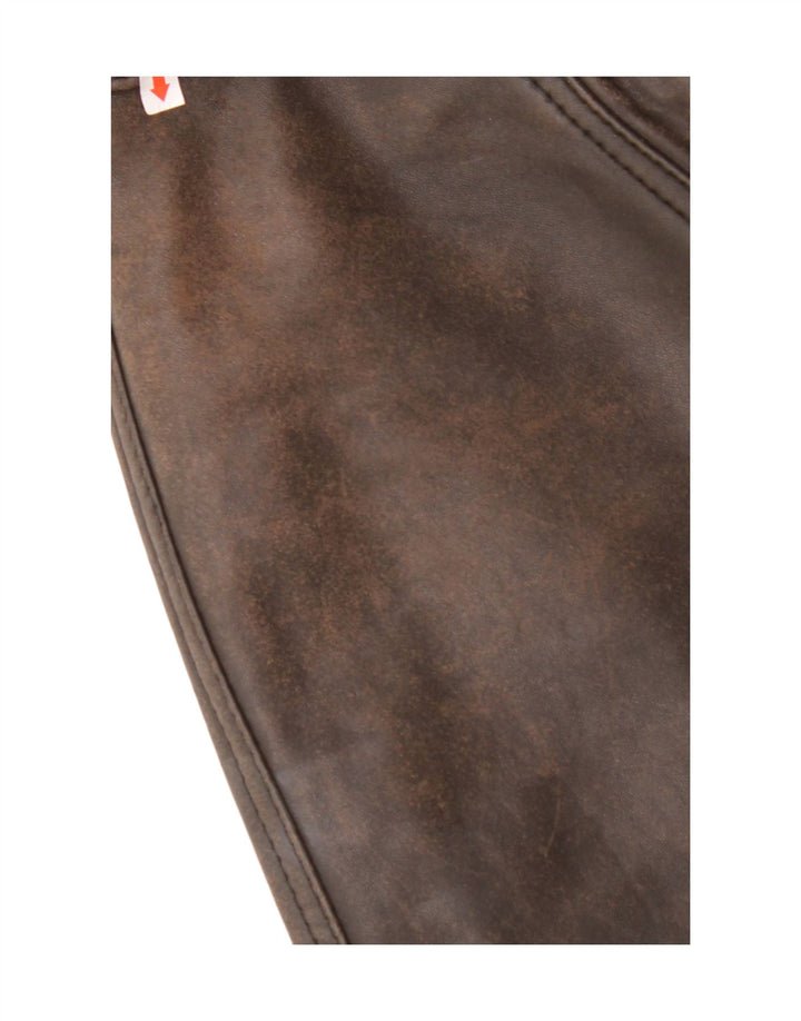 MARCOS Manteau en Cuir Homme IT 50 Grand Cuir Marron