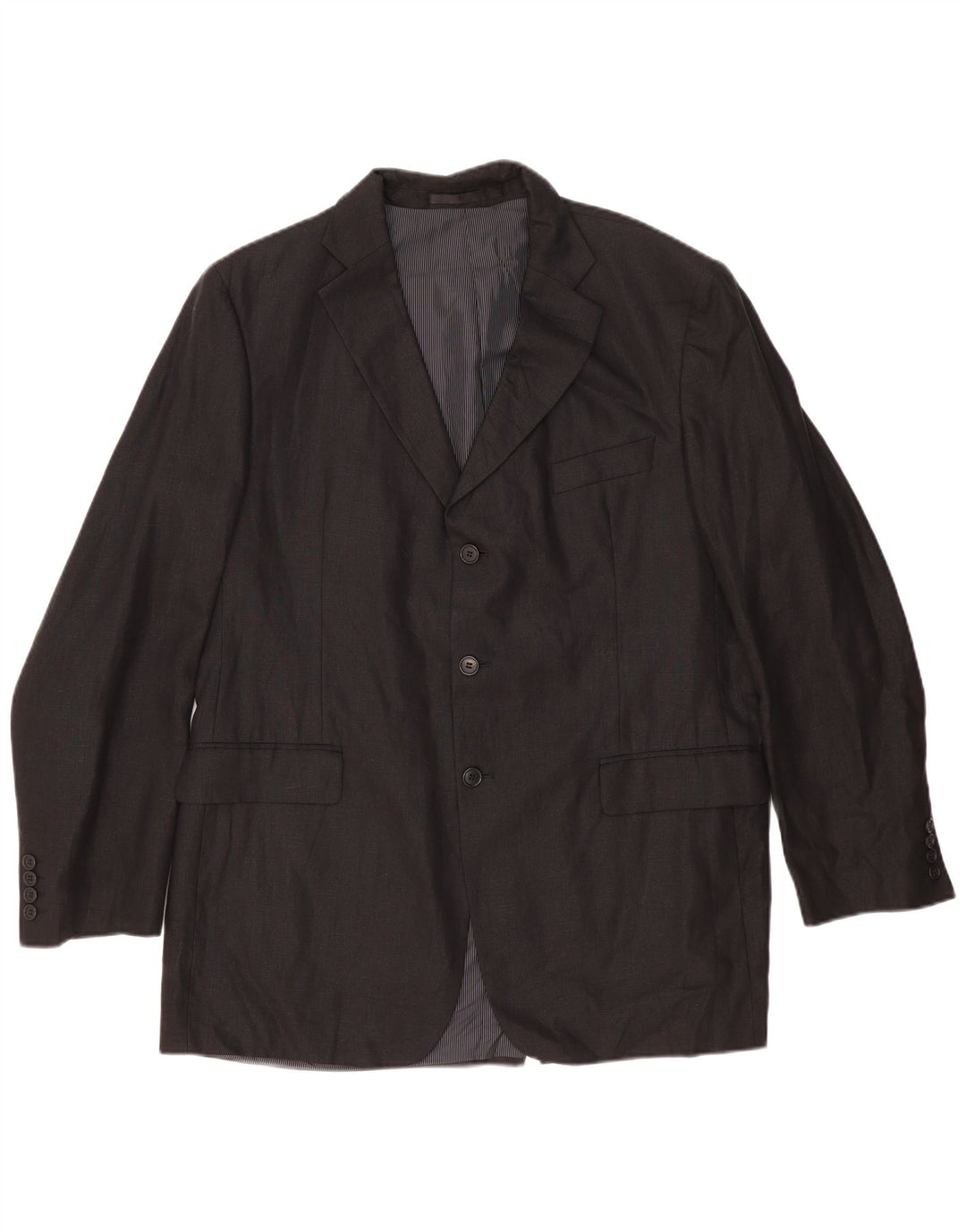 Marks & Spencer Veste blazer à 3 boutons pour homme UK 40 Grand lin noir