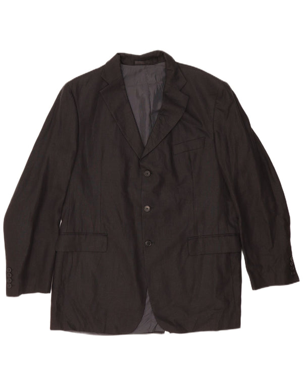 Marks & Spencer Veste blazer à 3 boutons pour homme UK 40 Grand lin noir
