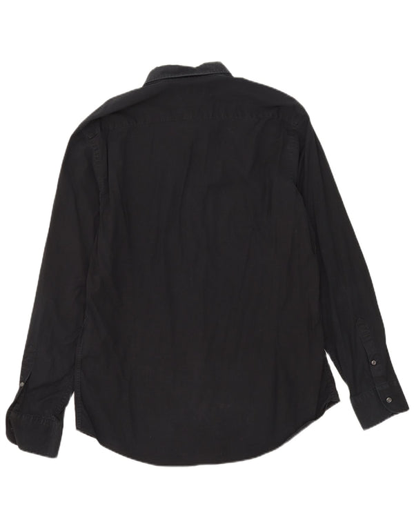 Massimo Dutti Chemise Slim Fit Homme Noir XL