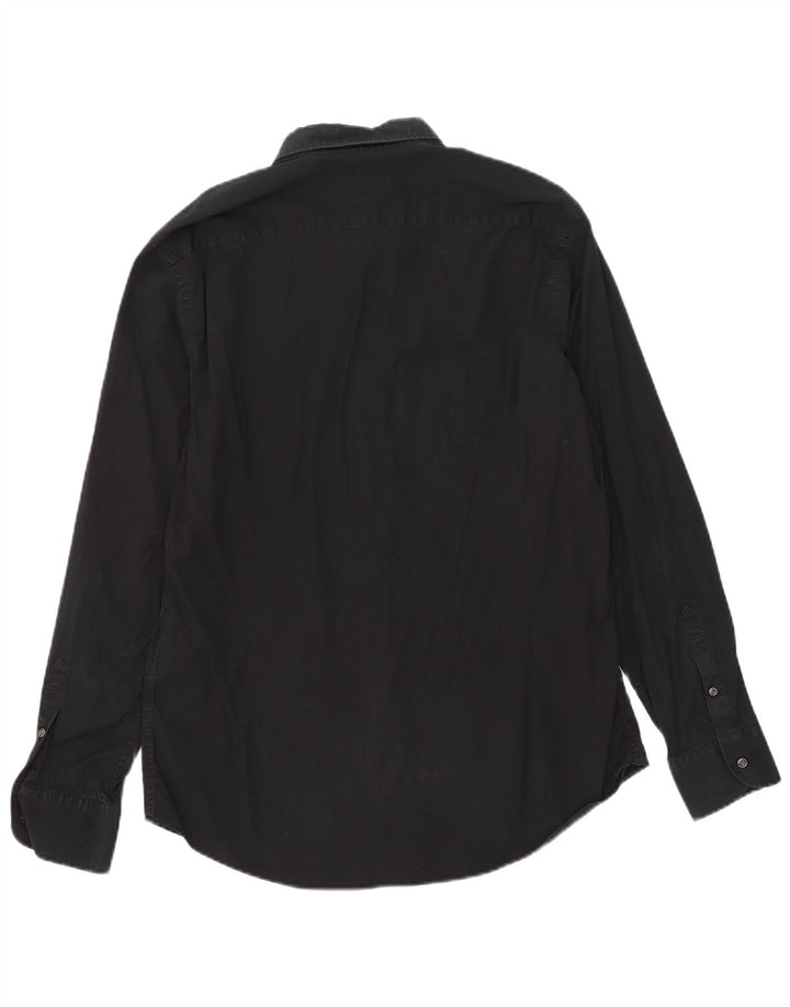 Massimo Dutti Chemise Slim Fit Homme Noir XL