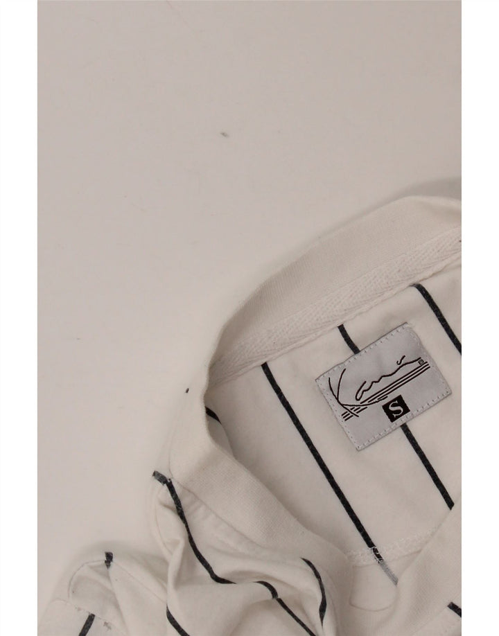 Karl Kani T-shirt graphique pour homme Petit blanc rayé