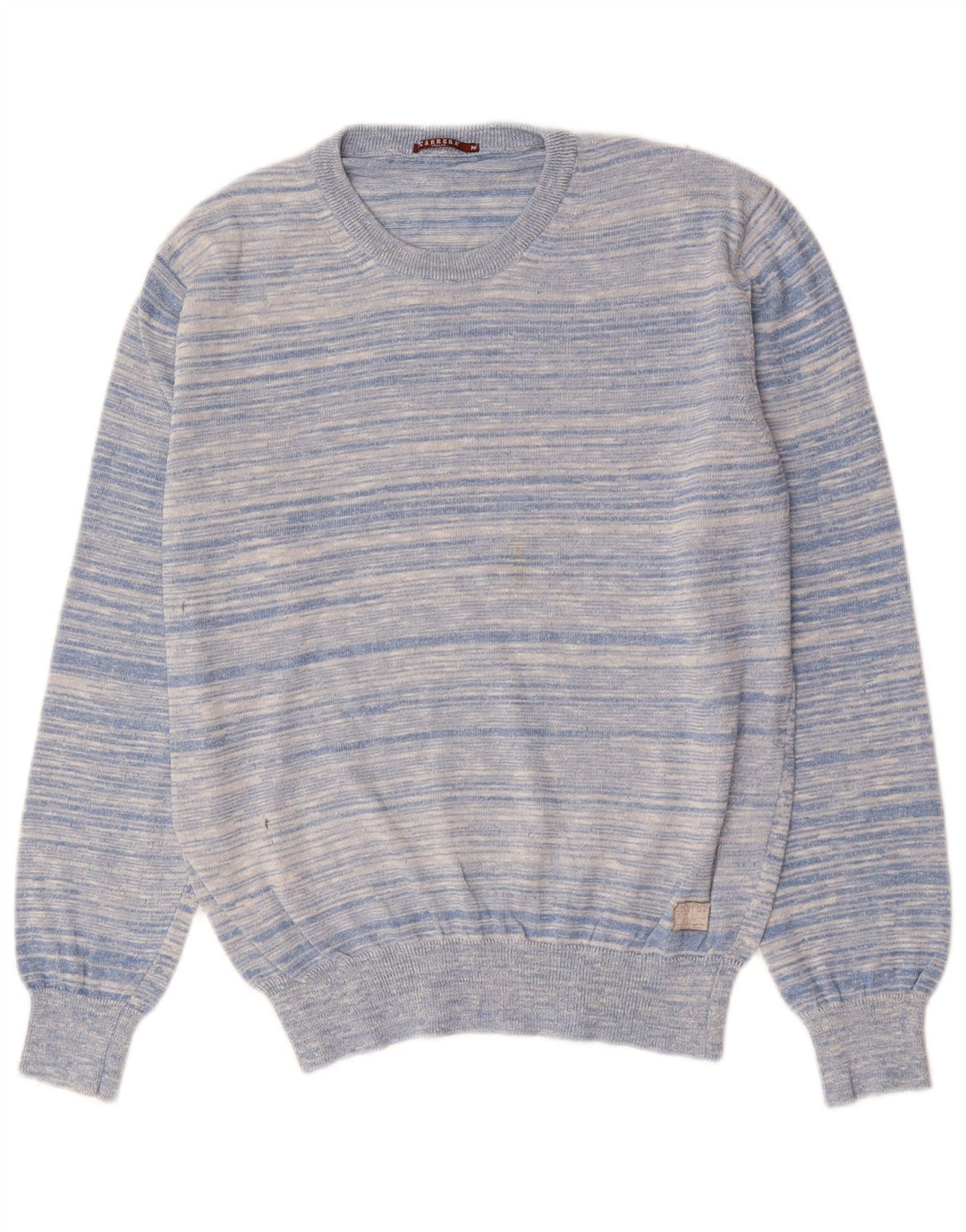 CARRERA Pull Col Rond Homme Bleu Moyen Rayé Coton