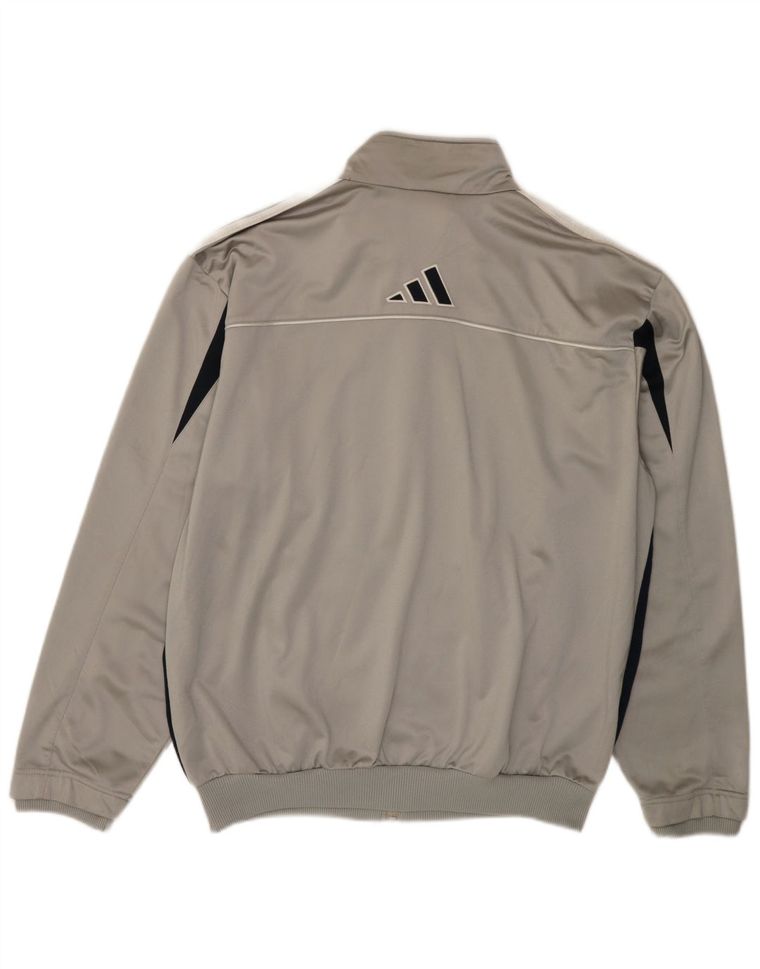 ADIDAS Veste de survêtement pour homme UK 44/46 Large Gris Colorblock Polyester