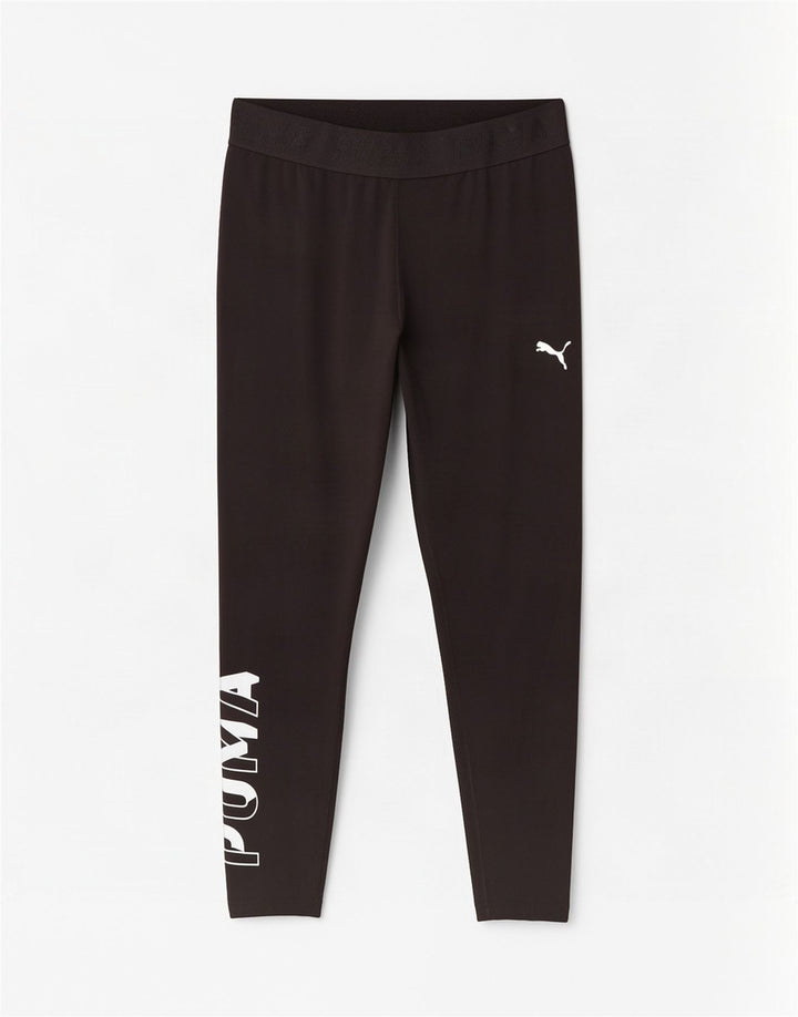 Puma Legging court graphique pour femme UK 16 Large Noir