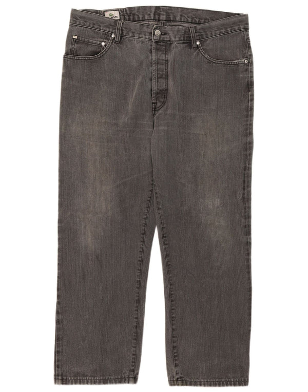 Lacoste Jean droit homme taille 48 XL W38 L26 coton gris