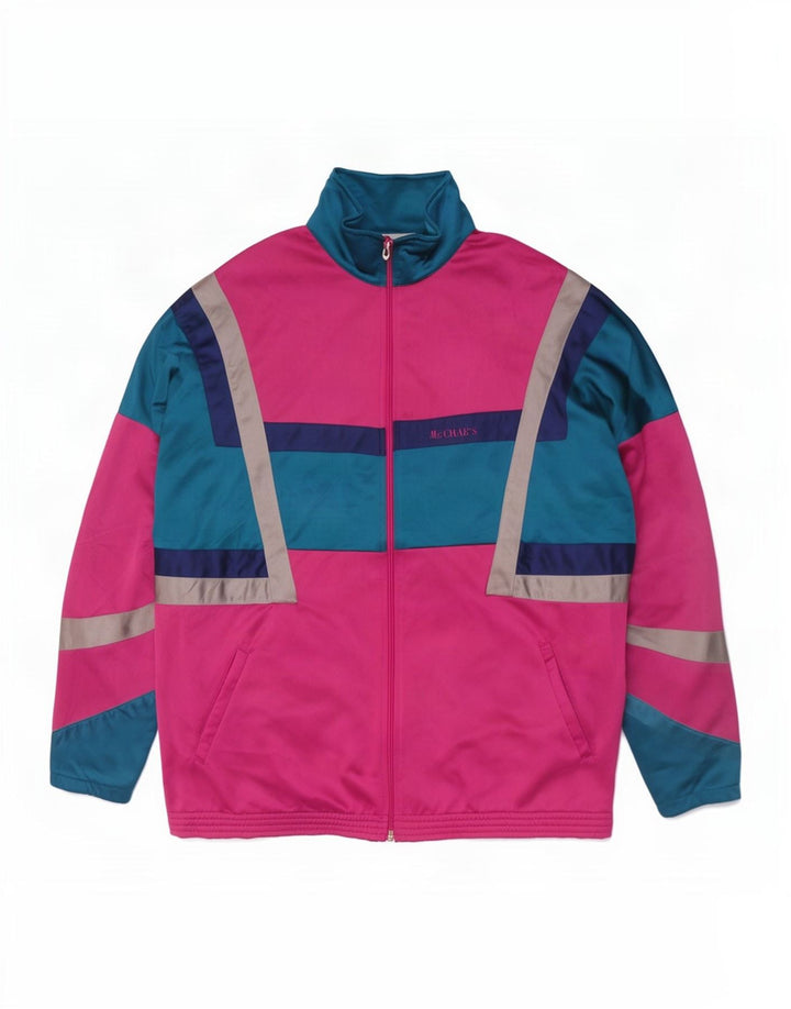 Mc Crae's Veste de Survêtement XL Homme Rose Colourblock