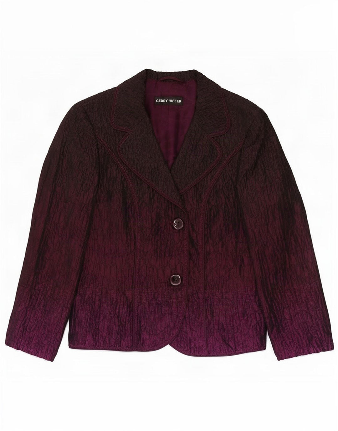 Gerry Weber Veste blazer à 2 boutons pour femme UK 12 Violet moyen Polyester