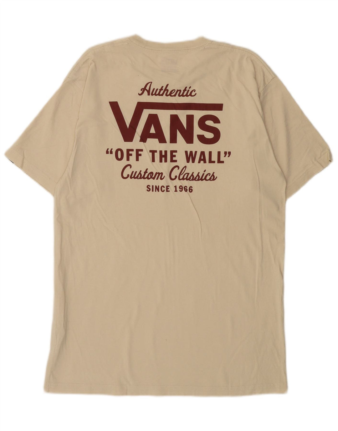 Vans T-shirt classique coupe classique en coton beige moyen pour homme