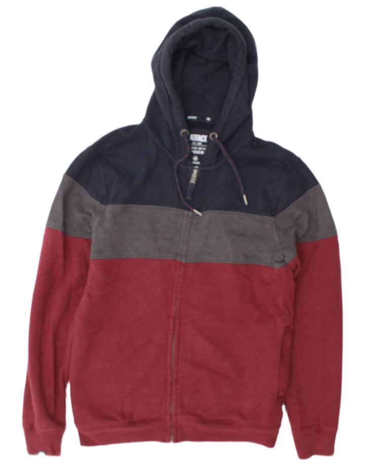 Fat Face Pull à capuche zippé pour homme en coton color block multicolore moyen