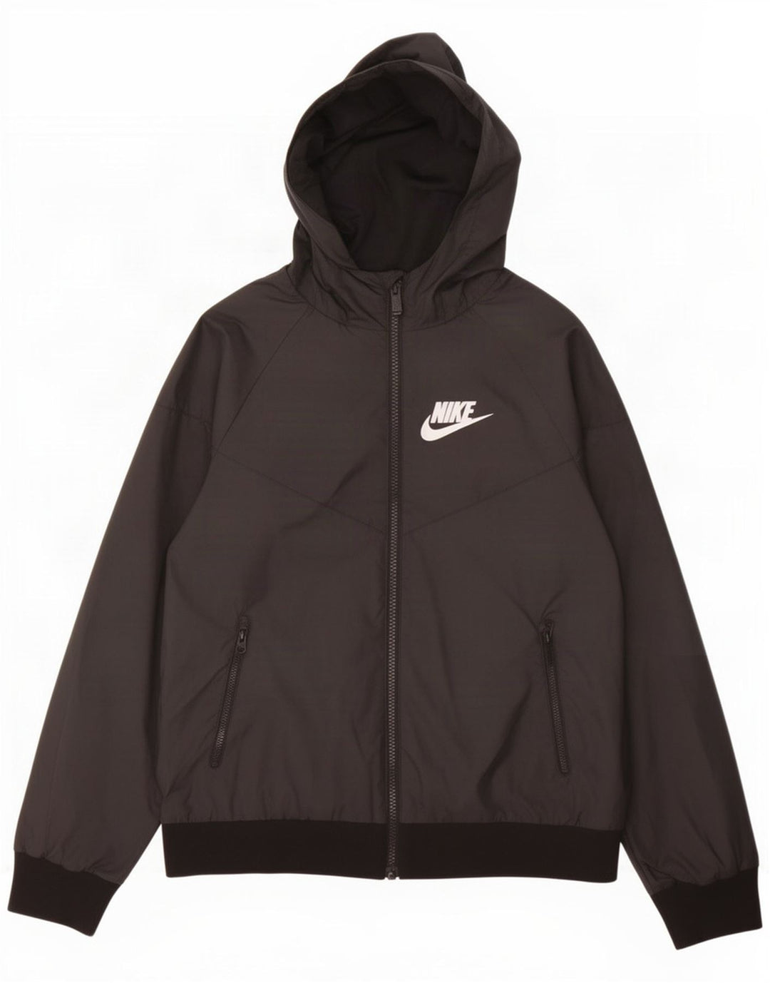 Veste de pluie à capuche Nike garçon 10-11 ans noir moyen polyester