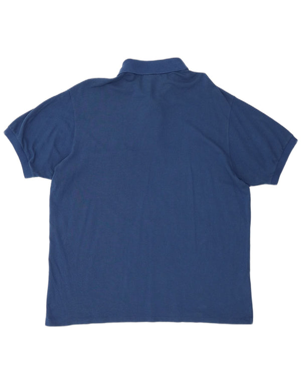 Lacoste Polo coupe classique pour homme Taille 7 2XL Bleu Coton