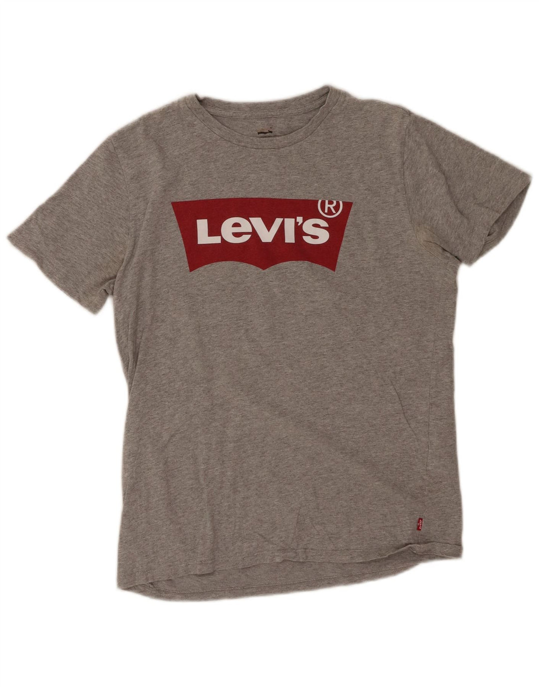 LEVI'S Mens Graphic T-Shirt Top Small Grey Cotton