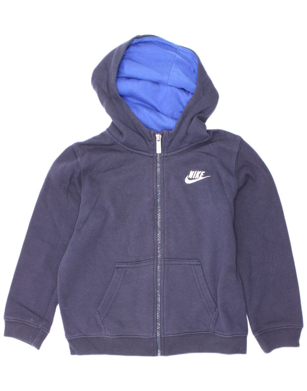 Nike Garçon Zip Sweat à capuche Pull 6-7 ans Grand Bleu Marine Coton
