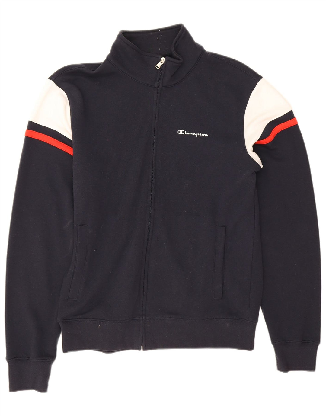 Champion Veste de Survêtement Homme Noir Moyen Coton Colorblock