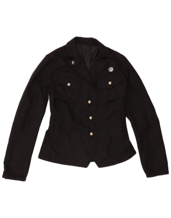 veste utilitaire femme vintage IT 40 Petit coton noir