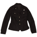 veste utilitaire femme vintage IT 40 Petit coton noir