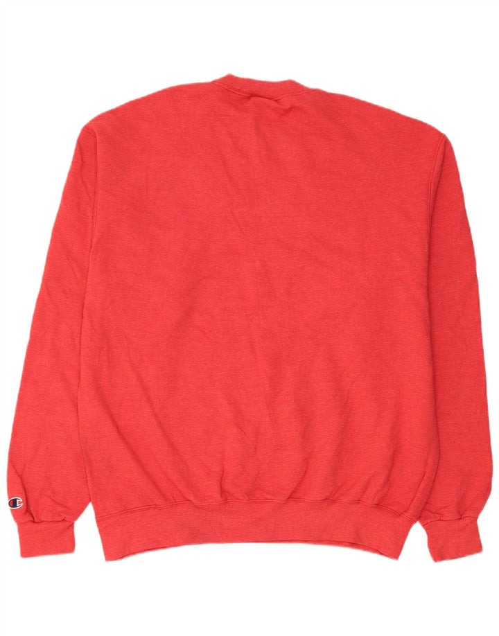 Champion Sweat-shirt graphique pour homme en coton rouge Taille L