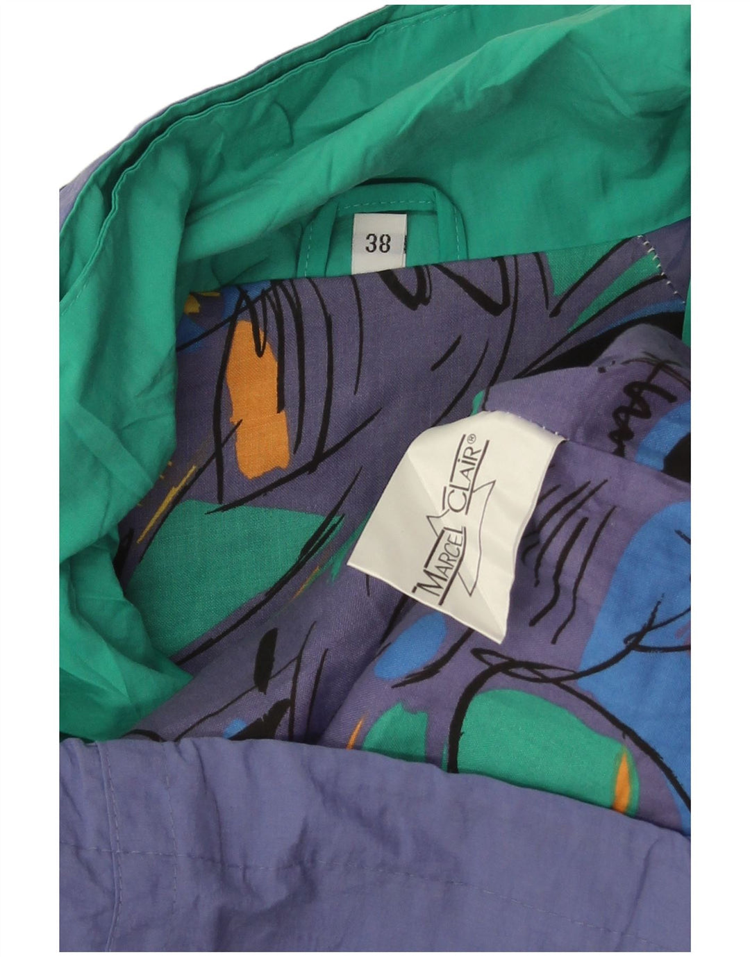 Marcel Clair Veste de pluie surdimensionnée pour femme EU 38 Bleu moyen Polyamide