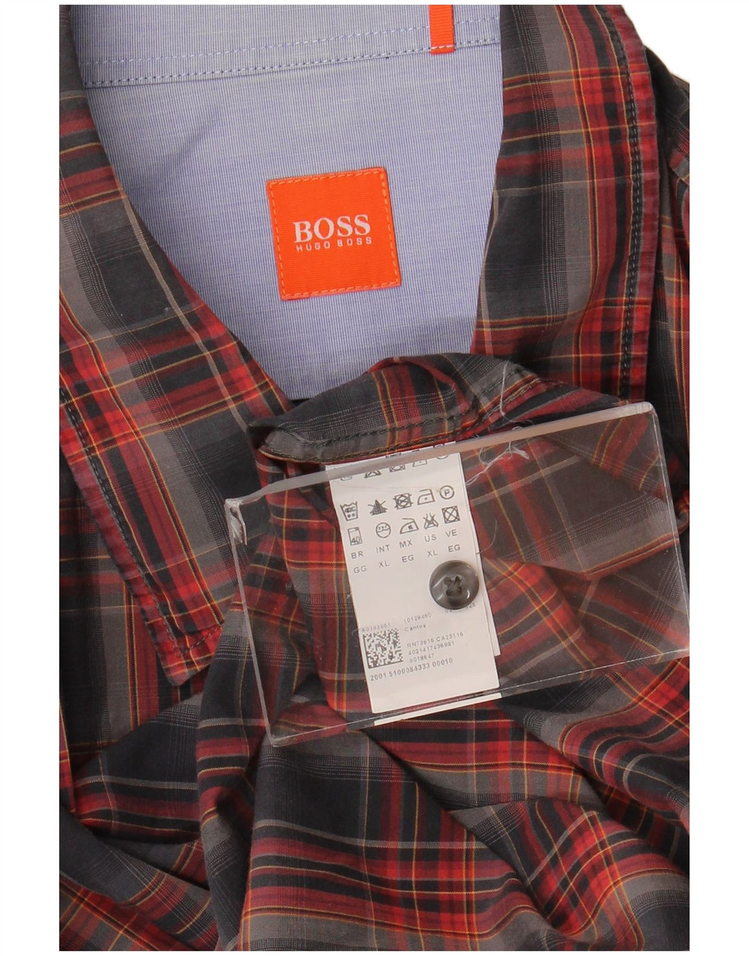 Hugo Boss Chemise XL à carreaux multicolores |