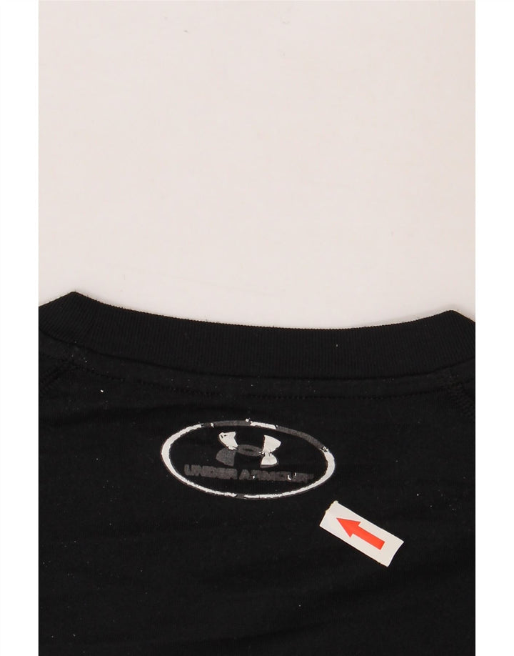 UNDER ARMOUR T-shirt Heat Gear pour homme Petit Noir Polyester