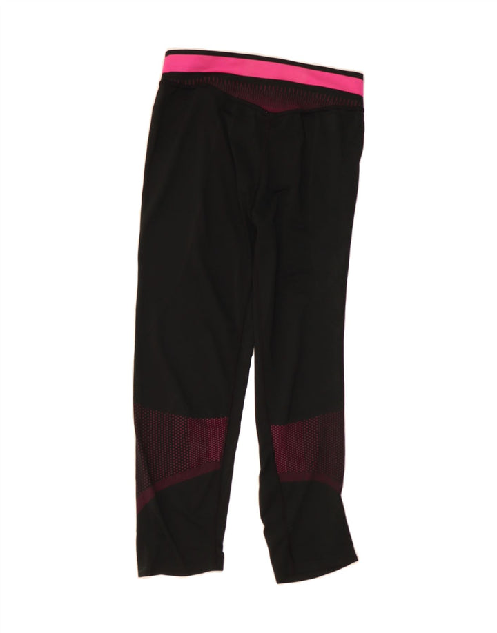 NIKE Womens Leggings UK 10/12 Medium  Black Colourblock Polyester Vintage Nike and Second-Hand Nike from Messina Hembry 
