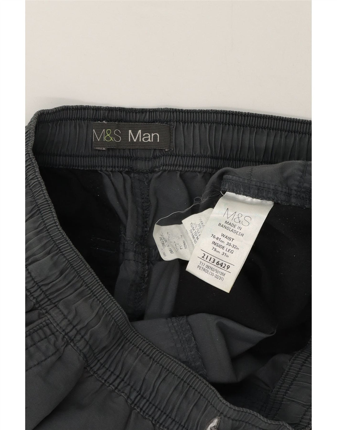 Marks & Spencer Pantalon décontracté droit pour homme W32 L32 Gris