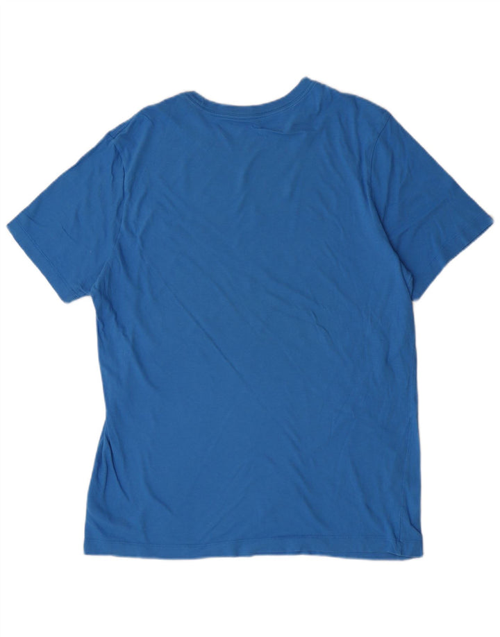 Nike T-shirt graphique pour homme en coton bleu Taille L