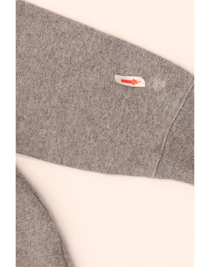 Champion Sweat-shirt surdimensionné graphique pour femme UK 10 Petit Gris