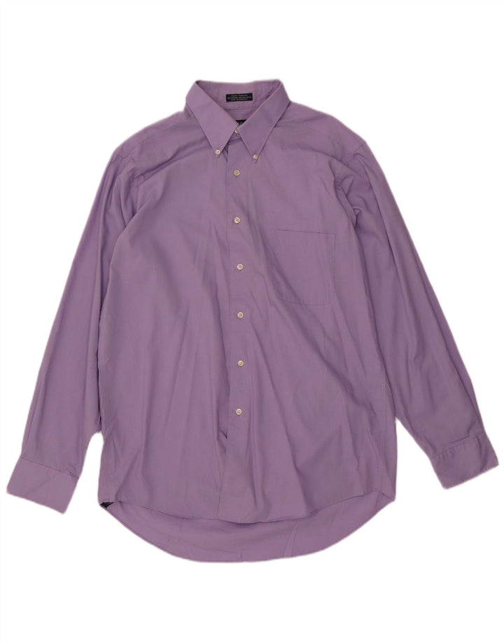 IZOD Chemise Homme Taille 16 Grand Coton Violet
