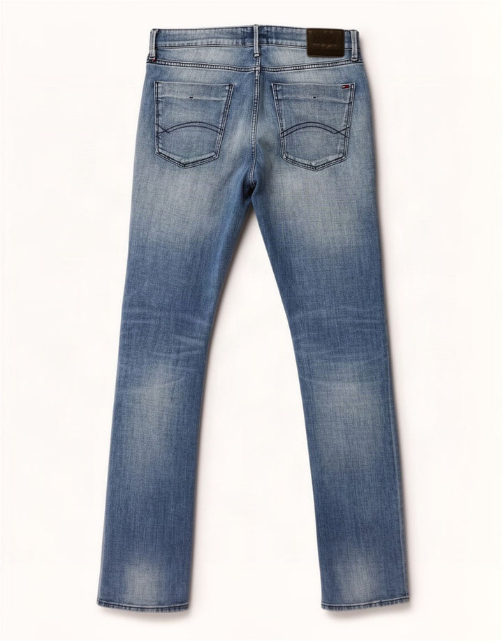 Tommy Hilfiger Jean Slim Homme W34 L34 Bleu Coton
