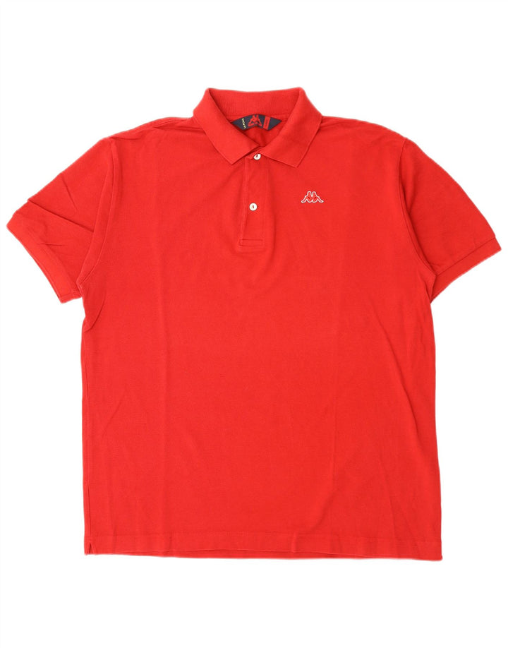 KAPPA Polo Homme Grand Rouge Coton