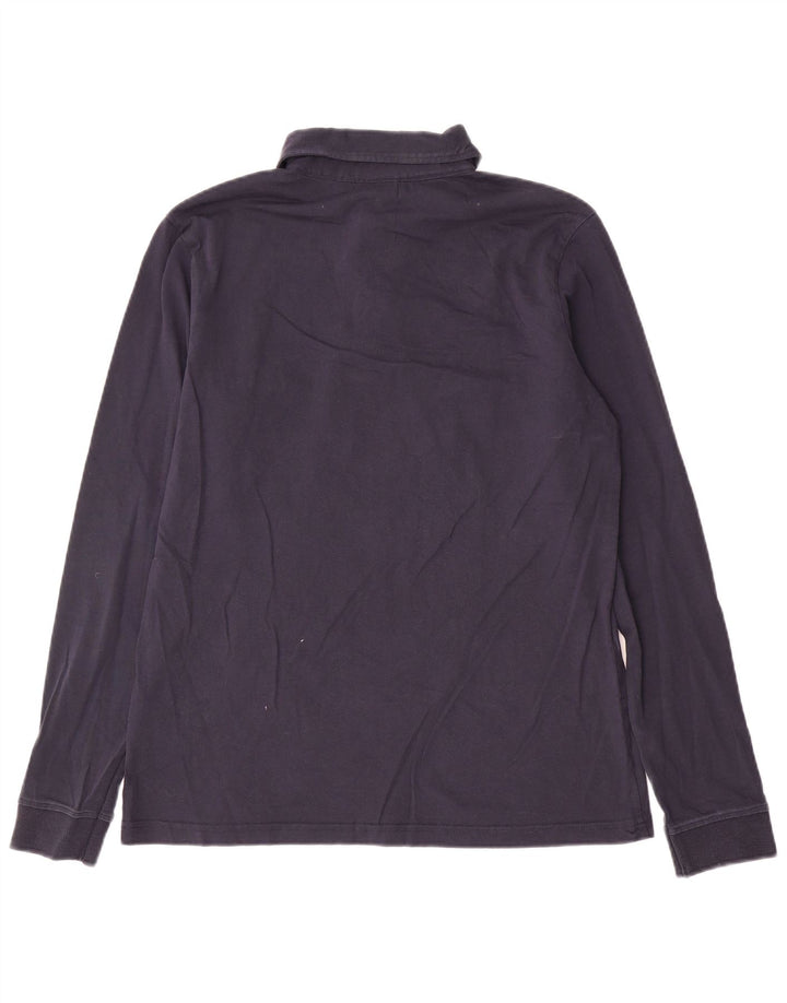 Ellesse Polo à Manches Longues Homme Bleu Marine Moyen Coton