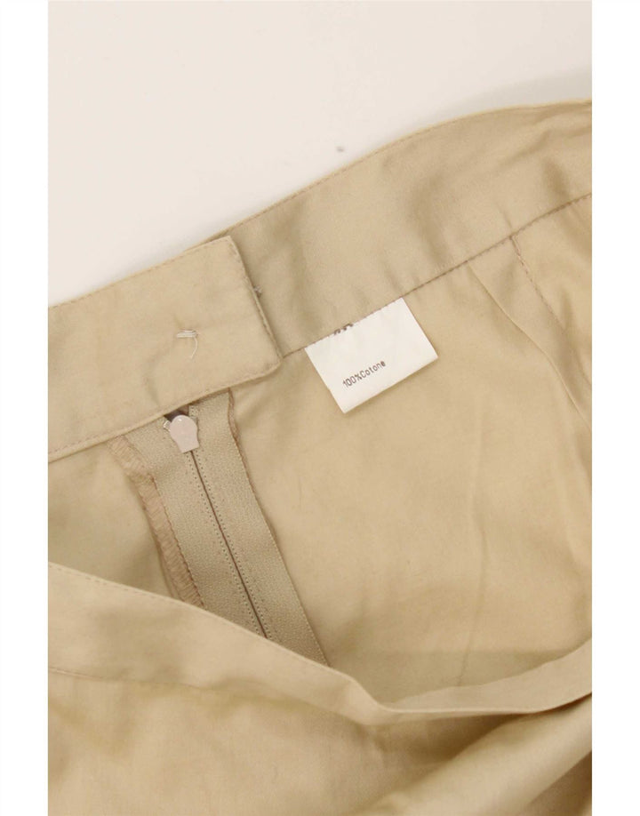 jupe crayon femme vintage W28 coton beige moyen