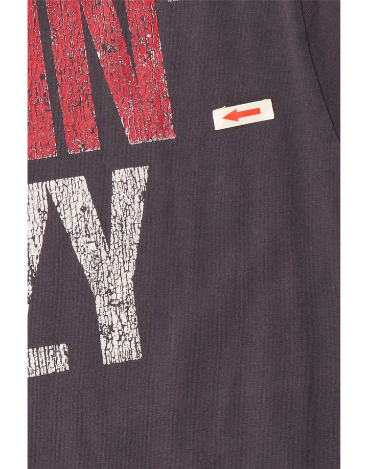 Scotch & Soda T-Shirt Graphique Homme Bleu Marine Moyen Coton