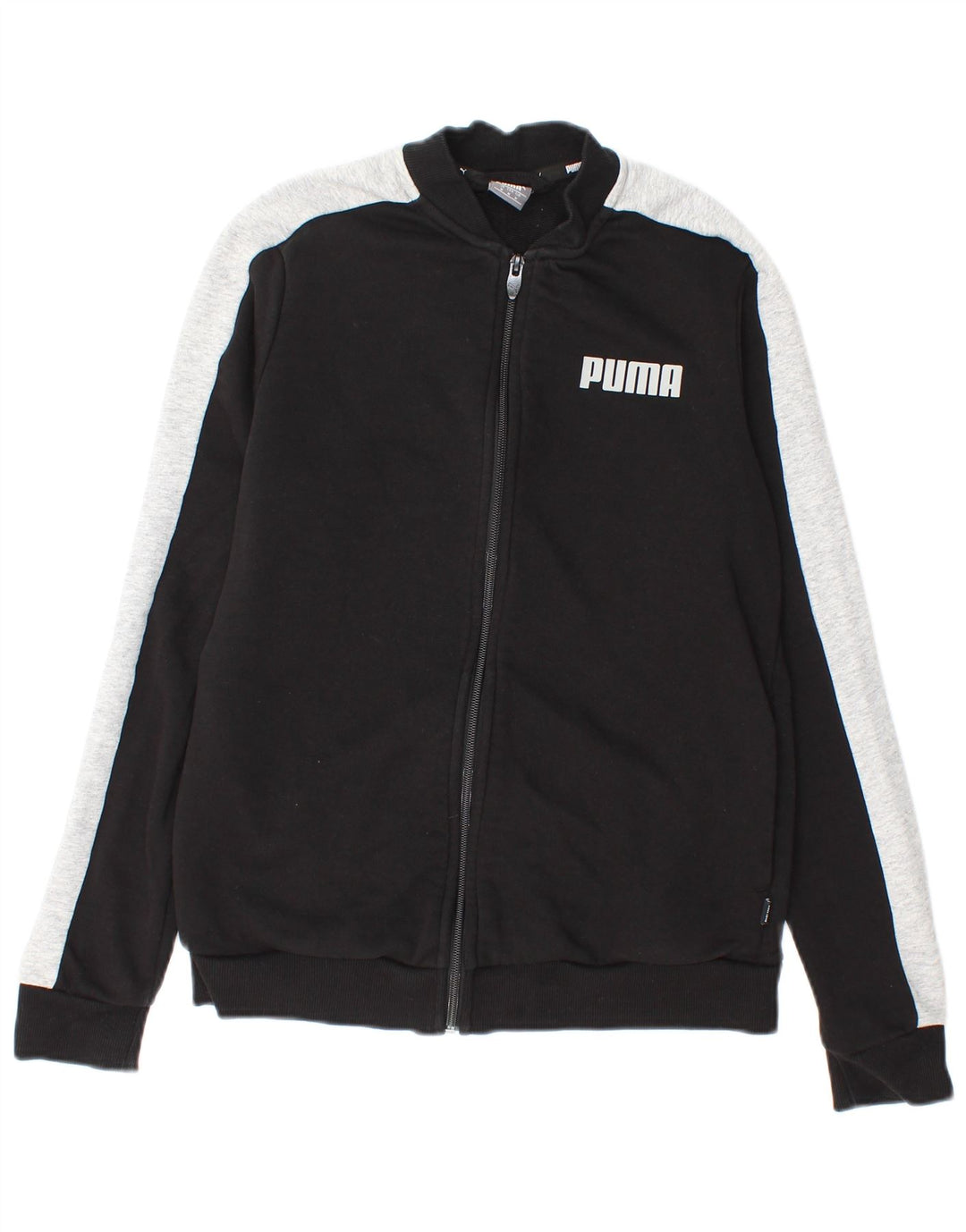 Puma Veste de survêtement graphique pour femme UK 14 Noir moyen Colourblock