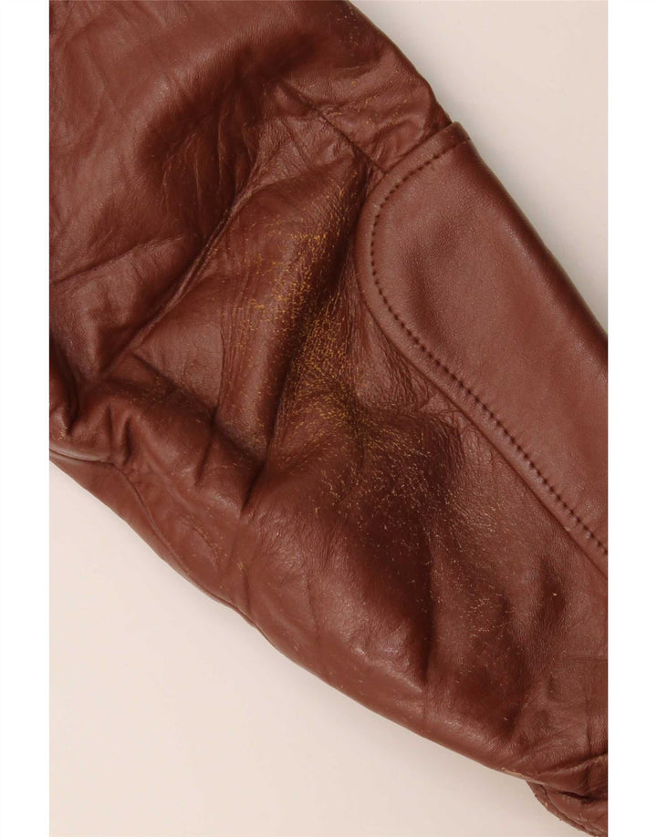 veste en cuir homme vintage UK 40 Grande Bourgogne