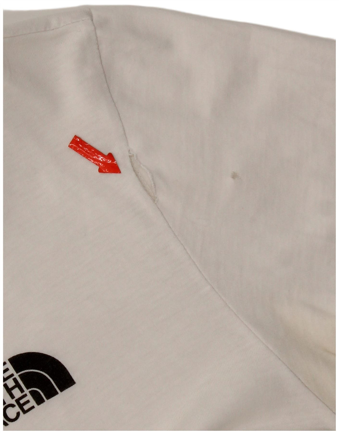 The North Face T-Shirt Top Femme Blanc Moyen Coton