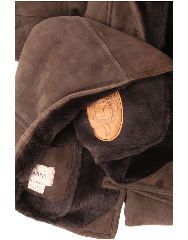 CONBIPEL Veste Shearling Homme IT 48 Marron Moyen