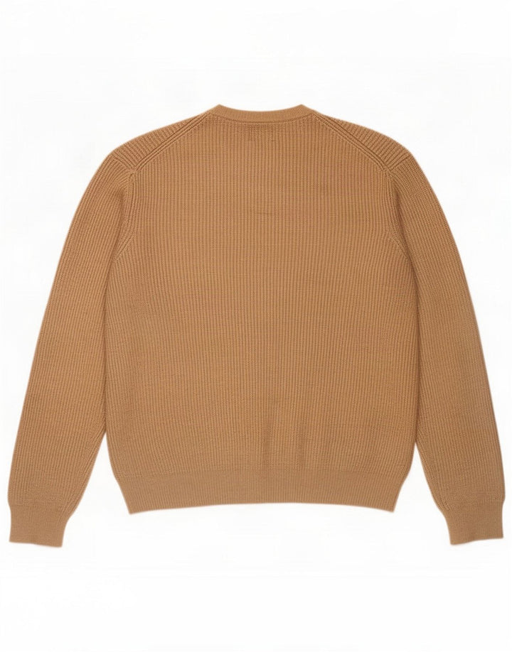 Marks & Spencer Pull Col Ras du Cou Homme Beige Moyen Polyamide