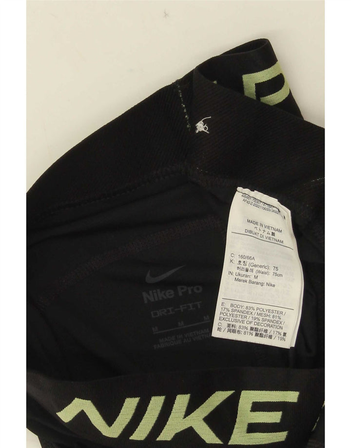 Nike Legging graphique Dri Fit pour femme UK 12 Noir moyen Polyester