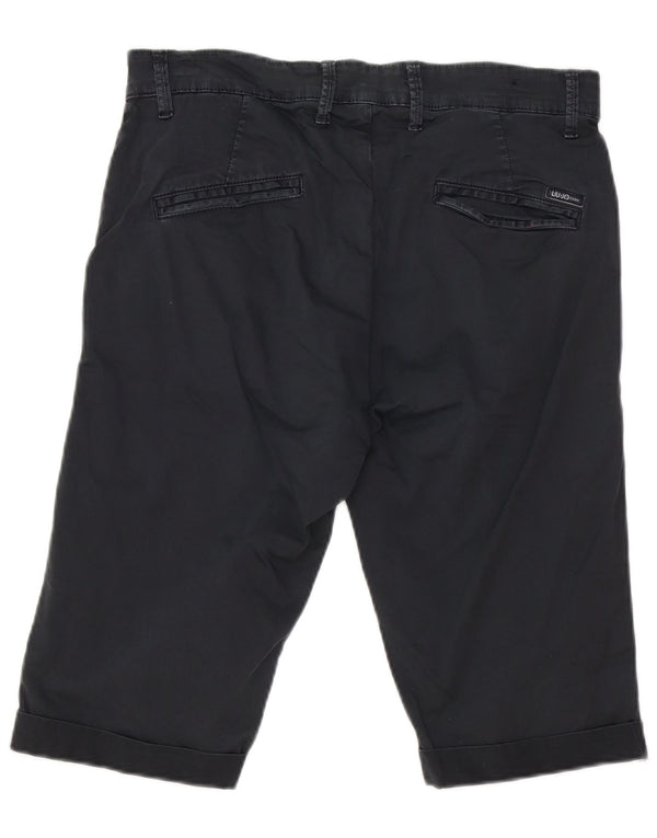 Liu Jo Mens Bermuda Shorts IT 48 Medium W32  Navy Blue Cotton