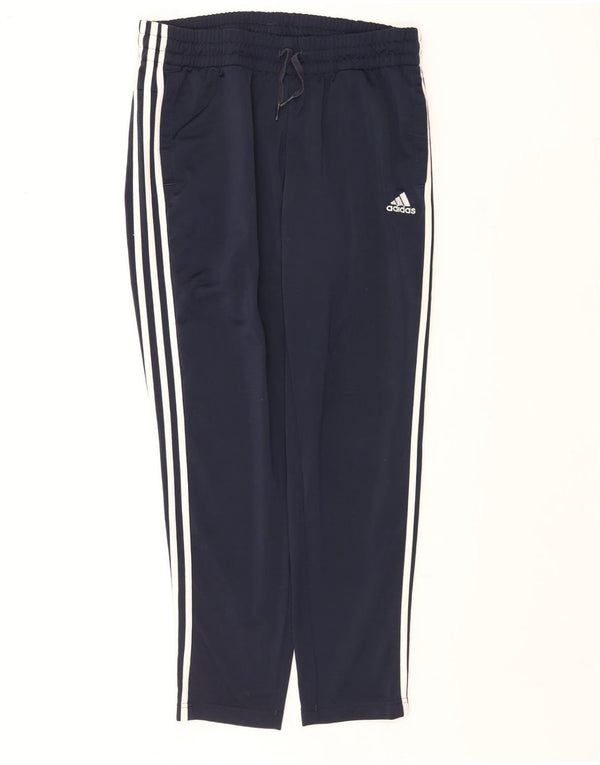 Adidas Pantalon de Survêtement Femme UK 16/18 Large Bleu Marine Polyester