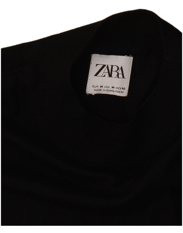 ZARA Pull Col Ras Du Cou Homme Noir Moyen