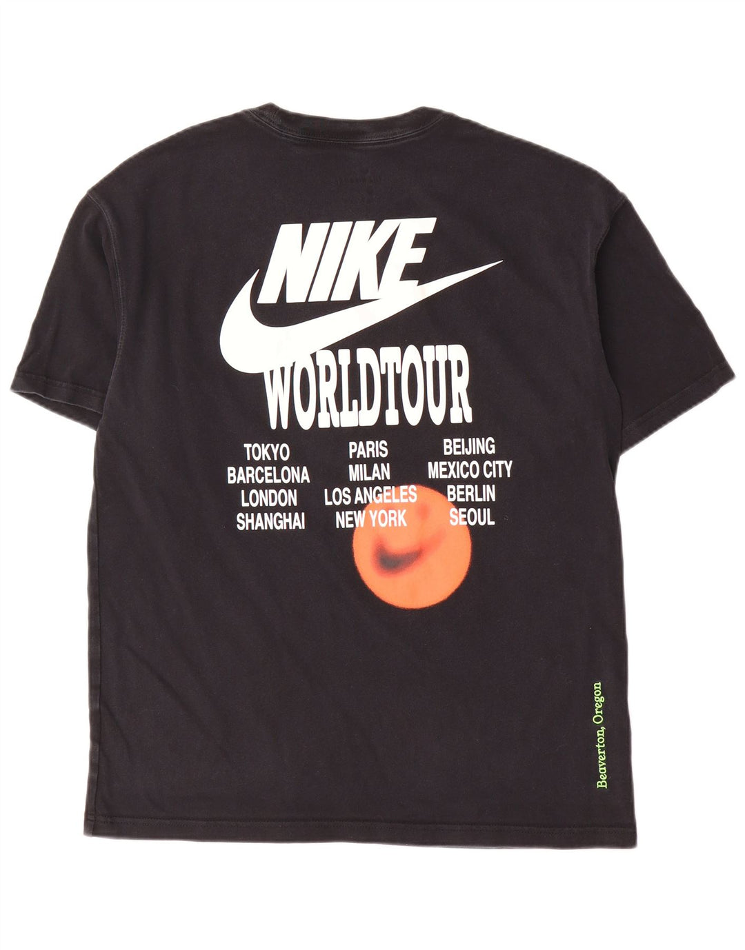 Nike T-shirt graphique pour homme en coton noir moyen